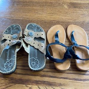 Set of 2 Gingersnaps Sandals